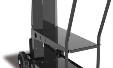 Hitsauslaitevaunu kahdelle laitteelle