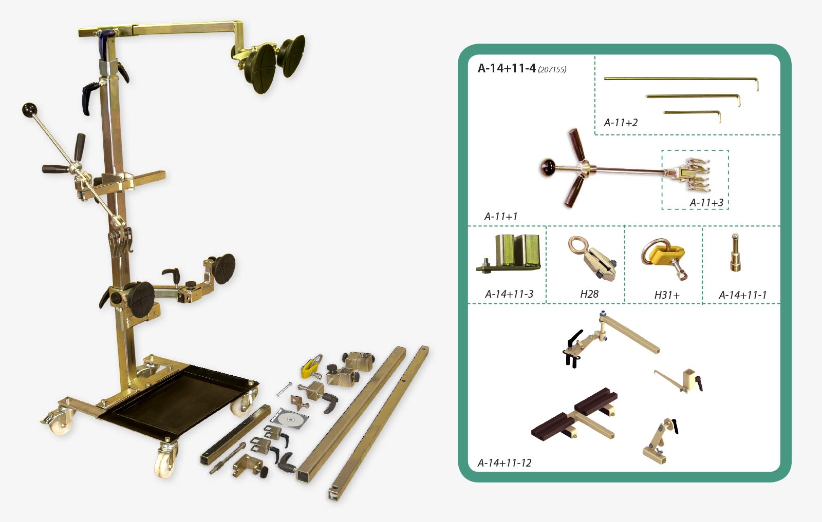 SmartPuller Gold set is great for many dent pulling tasks