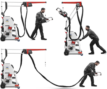 Pistehitsauslaitteen käyttötilanteita